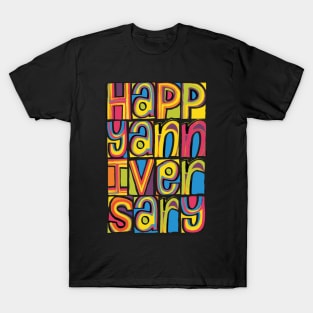 Happy Anniversary 'Happy Mondays' Inspired Design T-Shirt